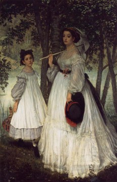 二人の姉妹の肖像 ジェームス・ジャック・ジョゼフ・ティソ Oil Paintings